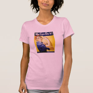 Rosie the Riveter Pink T-Shirt