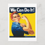 Rosie The Riveter Postcard at Zazzle