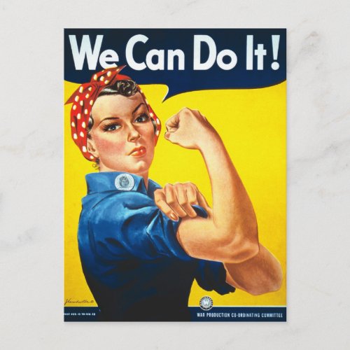 Rosie The Riveter Postcard