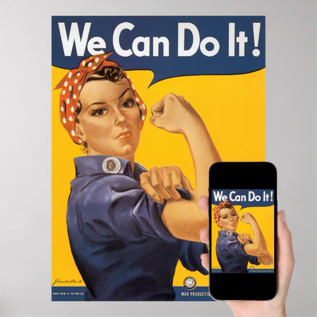 Rosie the Riveter Poster Zazzle