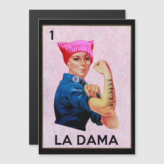 Rosie the Riveter Resists La Dama Loteria (Front/Back)