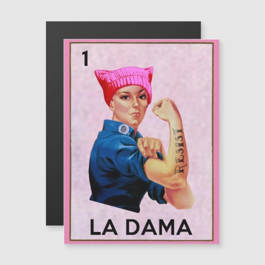 Rosie the Riveter Resists La Dama Loteria (Front/Back)