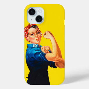 Rosie The Riveter Retro Style iPhone 15 Case