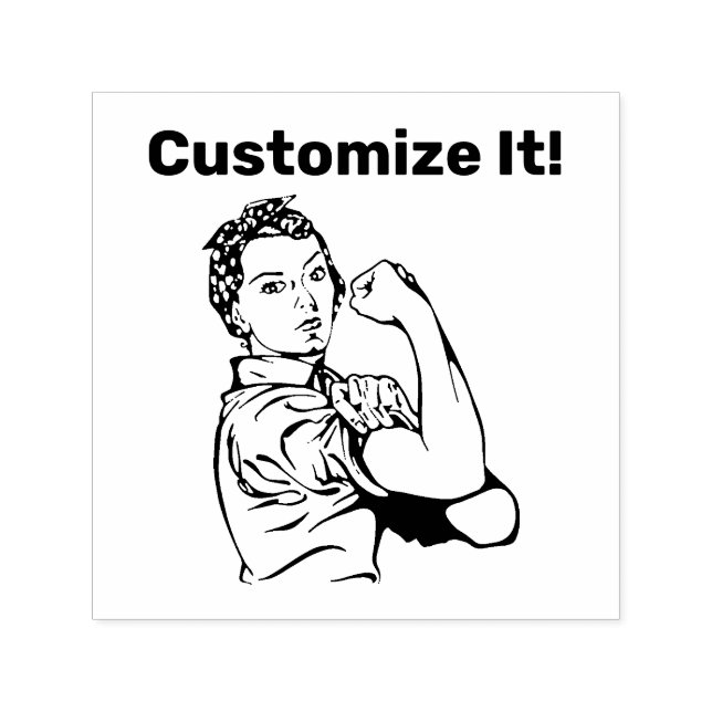 Rosie the Riveter Self-inking Stamp (Design)