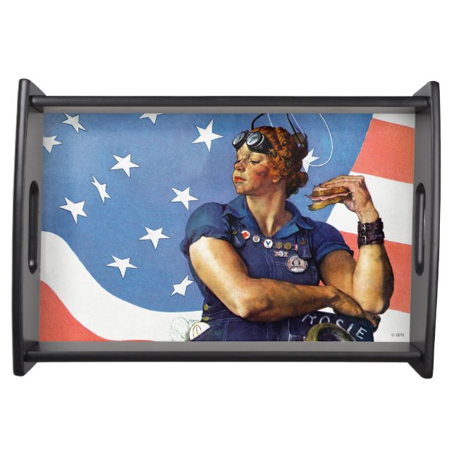 "Rosie the Riveter" Serving Tray (Front)