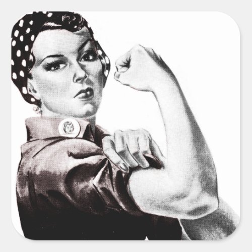 Rosie the Riveter Square Sticker