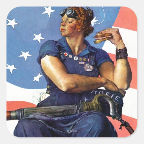 Rosie the Riveter Square Sticker