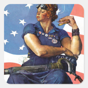 Rosie the Riveter Square Sticker
