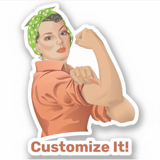 Rosie the Riveter Sticker (Front)
