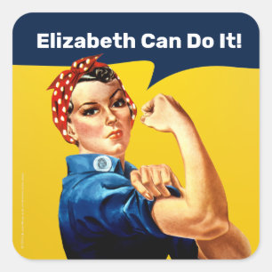 Rosie the Riveter Sticker Personalize