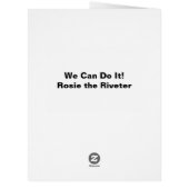 Rosie the Riveter: Strong Women Female Empowerment (Back)