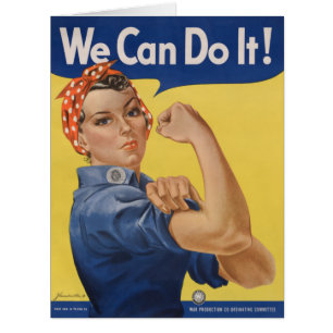 Rosie the Riveter: Strong Women Female Empowerment Cards
