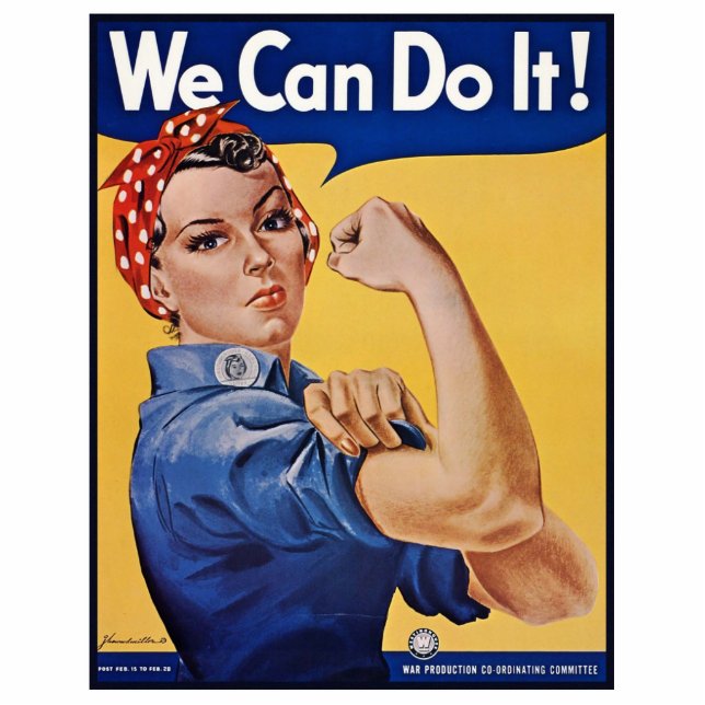 Rosie the Riveter: Strong Women Female Empowerment Cutout (Front)