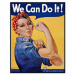 Rosie the Riveter: Strong Women Female Empowerment Cutout<br><div class="desc">Rosie the Riveter, a symbol of female empowerment, emerged during World War II when millions of women entered the workforce to support the war effort. These women, often referred to as "Rosies, " took on traditionally male-dominated jobs in factories and shipyards, proving their capability and determination. Their contributions were vital...</div>