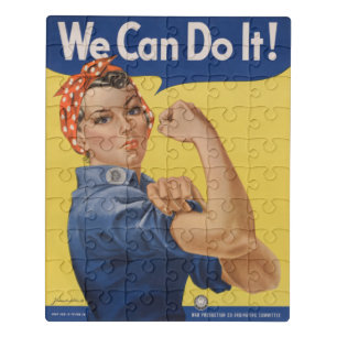 Rosie the Riveter: Strong Women Female Empowerment Jigsaw Puzzle