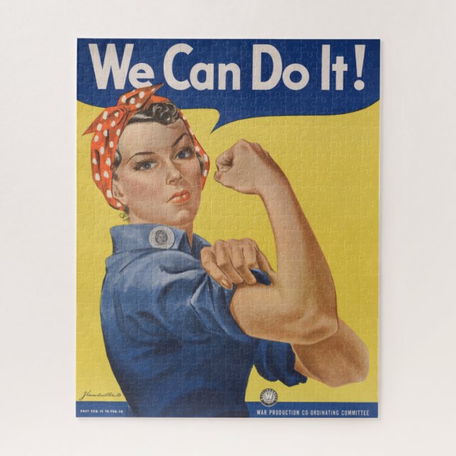 Rosie the Riveter: Strong Women Female Empowerment Jigsaw Puzzle (Vertical)
