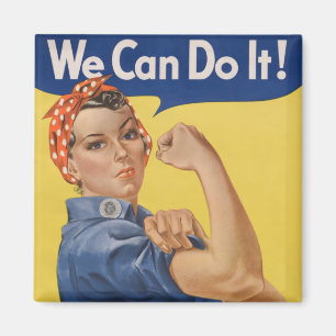Rosie the Riveter: Strong Women Female Empowerment Magnet