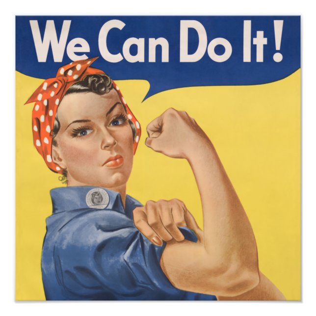 Rosie the Riveter: Strong Women Female Empowerment Photo Print (Front)