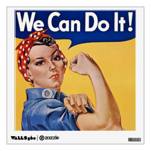 Rosie the Riveter: Strong Women Female Empowerment Wall Decal