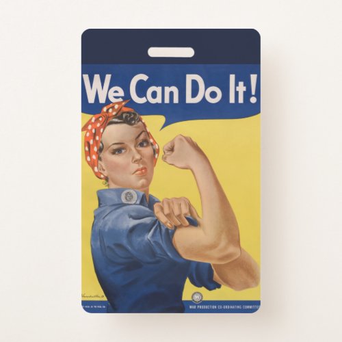 Rosie the Riveter Strong Women in the Workforce  Badge