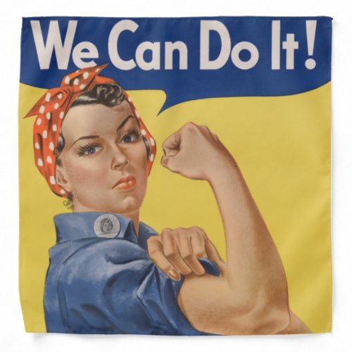 Rosie the Riveter Strong Women in the Workforce  Bandana
