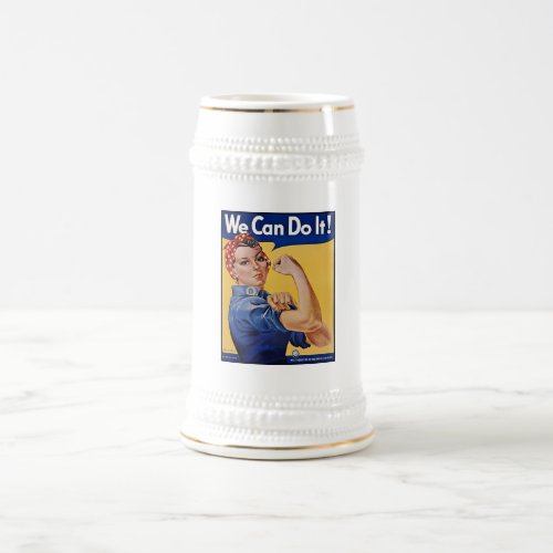 Rosie the Riveter Strong Women in the Workforce  Beer Stein