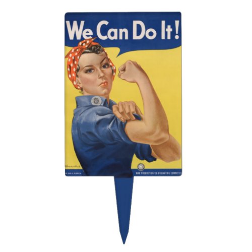 Rosie the Riveter Strong Women in the Workforce  Cake Topper