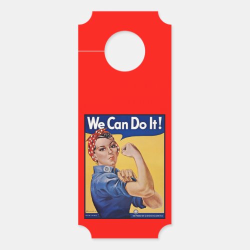 Rosie the Riveter Strong Women in the Workforce  Door Hanger