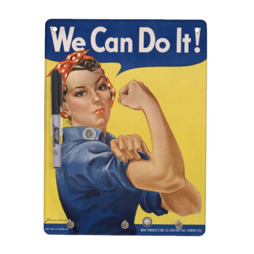 Rosie the Riveter Strong Women in the Workforce  Dry Erase Board
