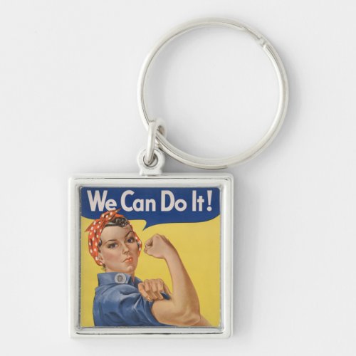 Rosie the Riveter Strong Women in the Workforce  Keychain