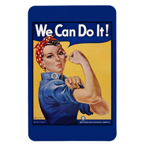 Rosie the Riveter Strong Women in the Workforce  Magnet