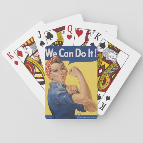 Rosie the Riveter Strong Women in the Workforce  Playing Cards