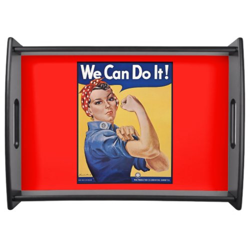 Rosie the Riveter Strong Women in the Workforce  Serving Tray
