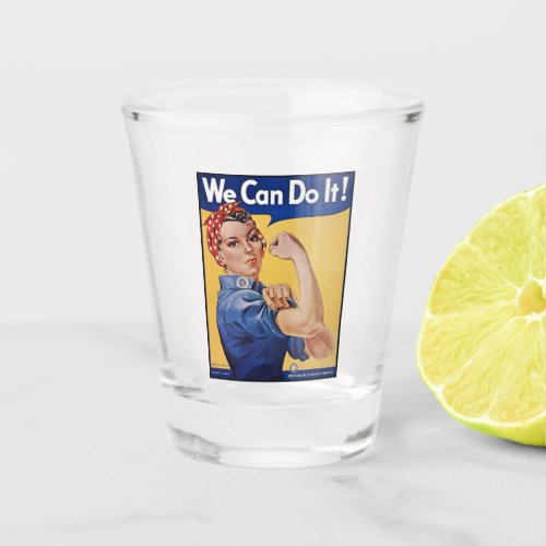 Rosie the Riveter Strong Women in the Workforce  Shot Glass