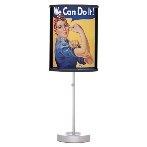 Rosie the Riveter Strong Women in the Workforce  Table Lamp
