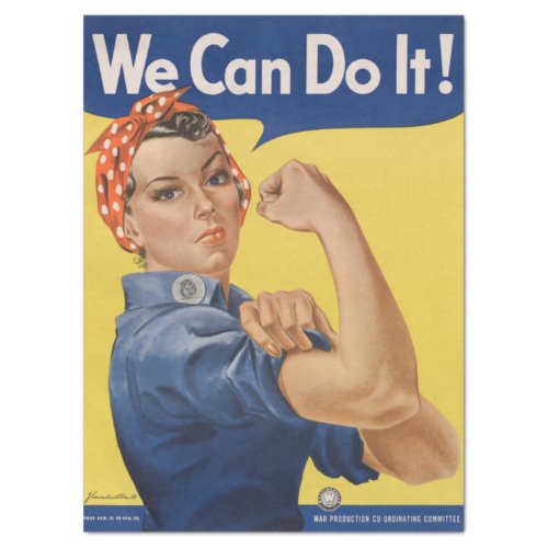 Rosie the Riveter Strong Women in the Workforce  Tissue Paper