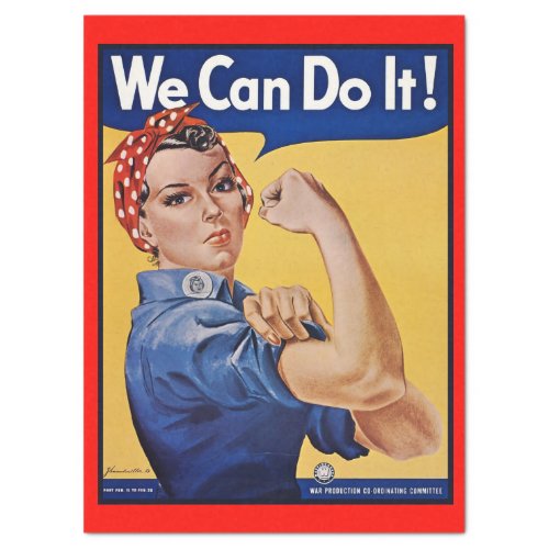 Rosie the Riveter Strong Women in the Workforce  Tissue Paper