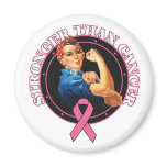Rosie The Riveter Stronger Than Breast Cancer Magnet