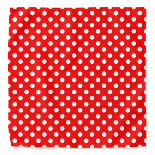 Rosie The Riveter Style Fashion Polka Dots Bandana