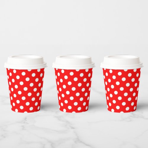 Rosie The Riveter Style Happy Polka Dots Paper Cups