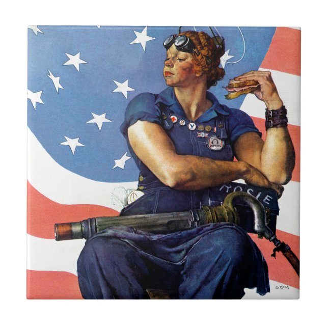 "Rosie the Riveter" Tile (Front)