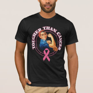 Rosie The Riveter Tougher Than Breast Cancer T-Shirt