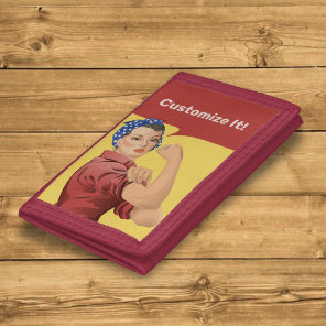 Rosie the Riveter Trifold Wallet