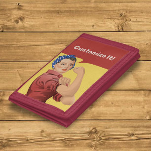 Rosie the Riveter Trifold Wallet