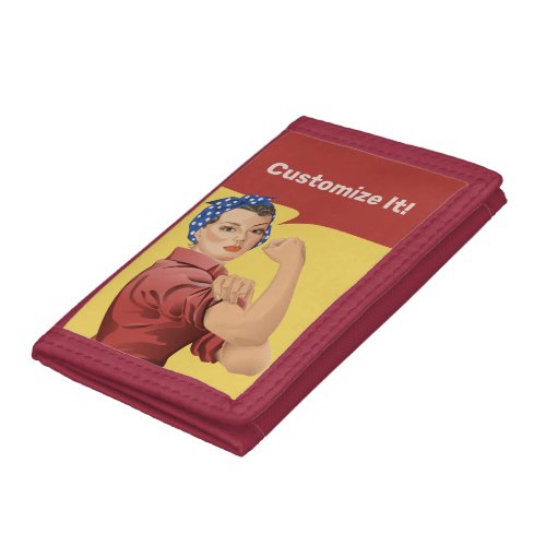 Rosie the Riveter Trifold Wallet