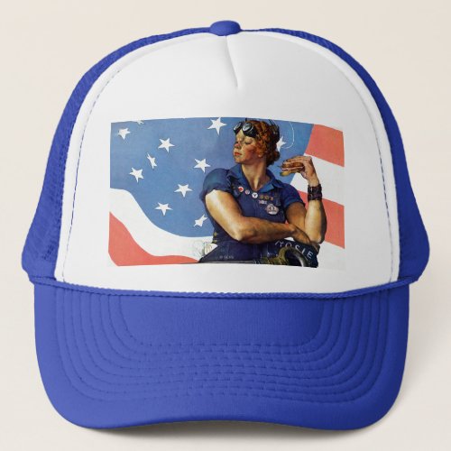 Rosie the Riveter Trucker Hat