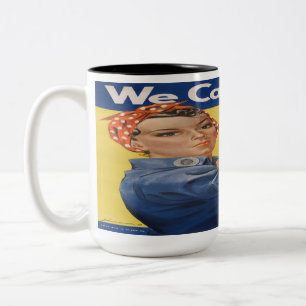 Rosie the Riveter Two-Tone Coffee Mug