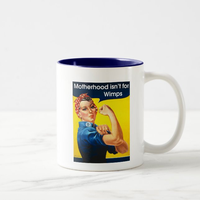 Rosie the Riveter Two-Tone Coffee Mug (Right)