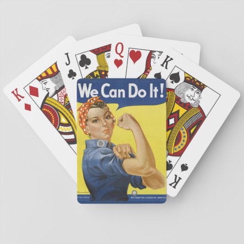 Rosie the Riveter Unedited Vintage Photos Old Aest Poker Cards