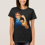 Rosie The Riveter Vintage Feminism T-shirt at Zazzle